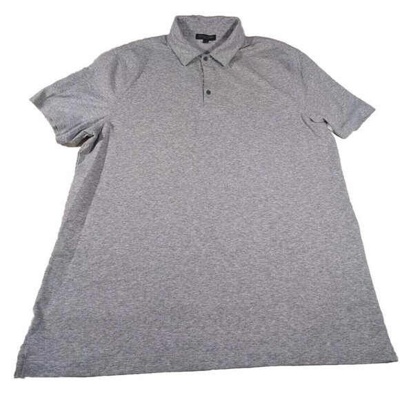 Banana Republic Men Polo Shirt XL Gray Luxury Touch Standard Fit 100% Cotton - Picture 1 of 5